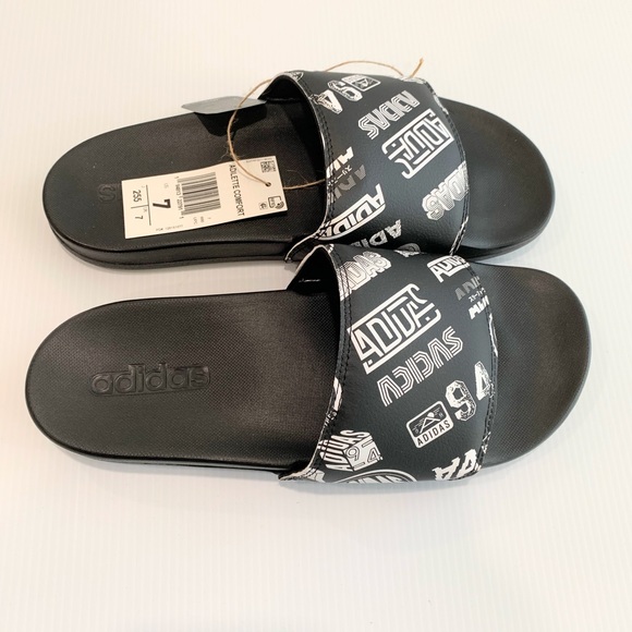 ADIDAS Adilette Comfort Men's Slide Sandals Size 7 - Picture 3 of 11